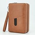 Goshentech Leather cedar cood,Capacity: 6 pcs,portable travel case(Brown)