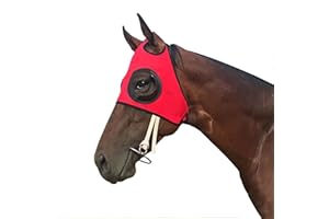 WANGZHAOKEJISM Horse Racing Eye mask,Horse Fly Control Masks,Equestrian Eye mask,Horse Blinker Horse Eye Blinders for Racing Training Keep Calming Eye Side Shield