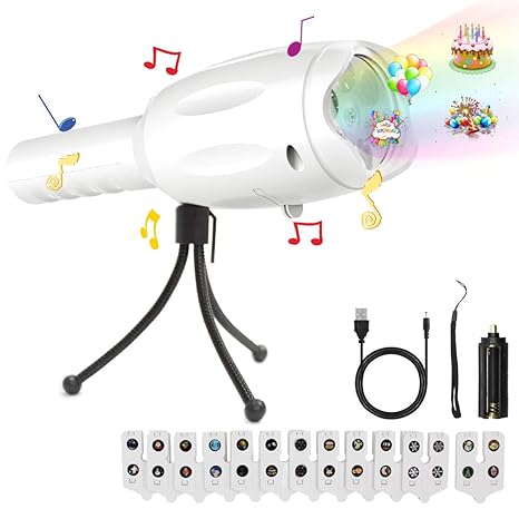 Linterna Proyector Musica, Tronsnic LED Linterna Y Proyector Con ...