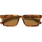 VANLINKER Retro Rectangular Polarized Sunglasses for Women Men Trendy Small Chic 80s 90s Square Sun Glasses VL9877