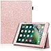 iPad 9.7 2018 / 2017 Case, iPad Air 2 Case, iPad Air Case, UrbanDrama Sparkly Glitter PU Leather Folio Stand Smart Cover Protective Case for New iPad 9.7 Inch 2017 / iPad Air 1 / 2, Rose Gold