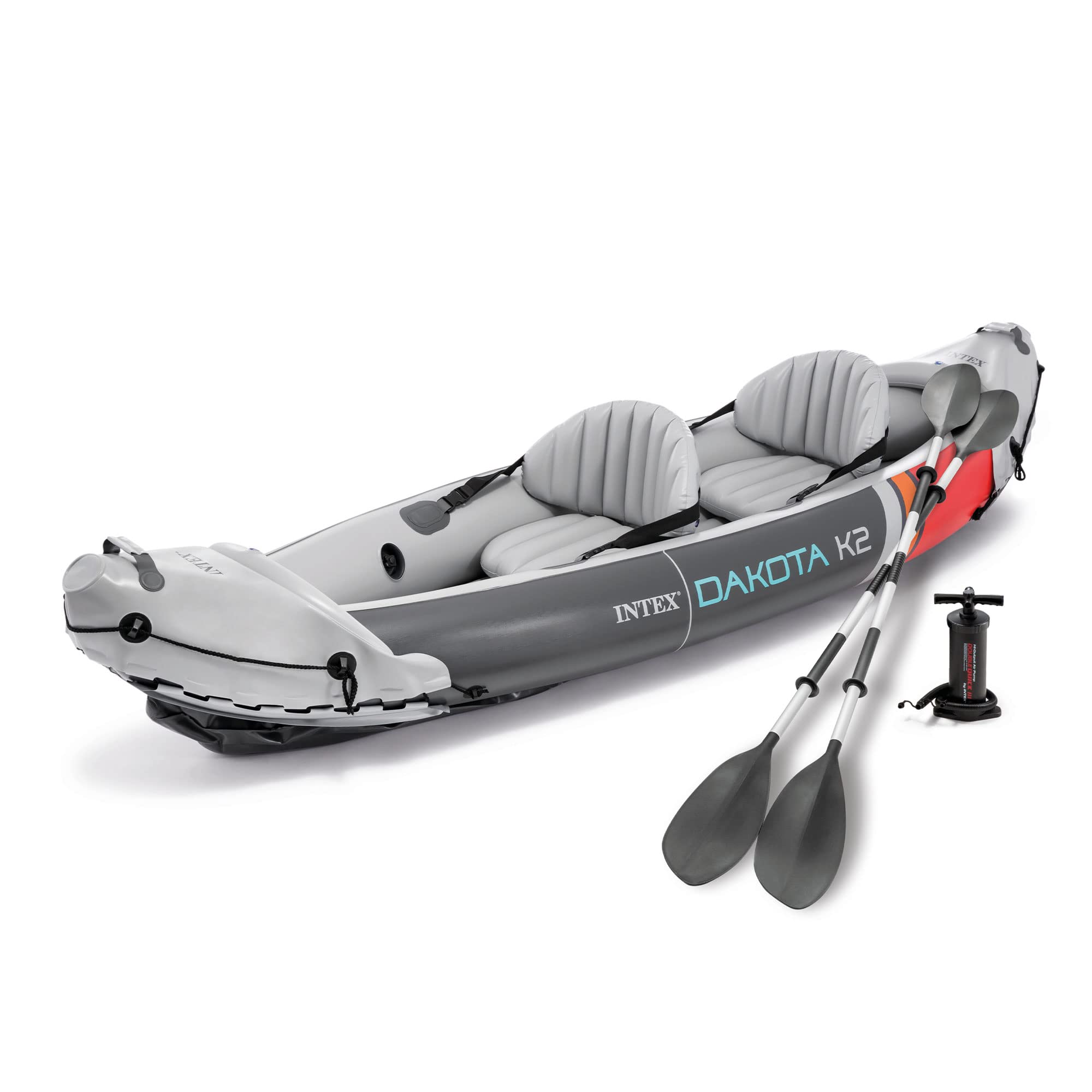 INTEX 2-Person Inflatable Kayak Set, Dakota K2 with