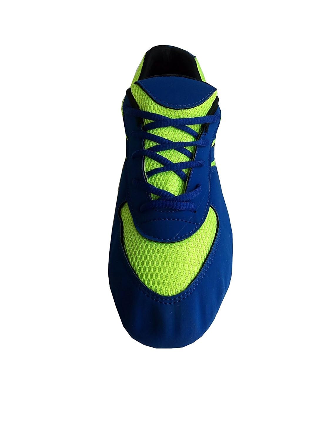riyaan sporting pu half-spike blue athletic running shoes