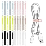 Donruby 30Pcs Silicone Cable Ties - Reusable