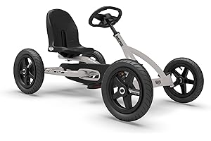 Berg Toys - Buddy Gray Pedal Go Kart - Go Kart - Go Cart for Kids - Pedal Car Outdoor Toys for Children Ages 3-8 - Ride On-Toy - BFR System - Adjustable Seat - Pedal Kart for Kids