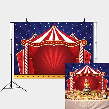 Amazon Com Daniu Circus Tent Photo Backdrop 7x5ft Baby Shower