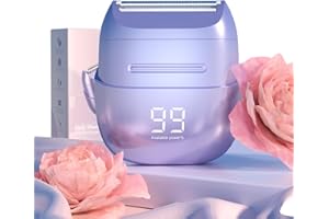 FEZIHEGH Electric Razors for Women, Womens Electric Leg Shaver Cordless Shaver for Women Painless Facial Hair Removal for Arms, Underarms, Bikini Trimmer, Portable & Safe, Wet & Dry Use Razor