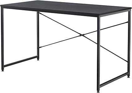 En Casa Poste De Travail Bureau D Ordinateur Table De Bureau Gaming Etude Pieds En Metal Plateau De Table Mdf 16 Mm 120 X 60 X 72 Cm Couleur Noir Amazon Fr Cuisine Maison