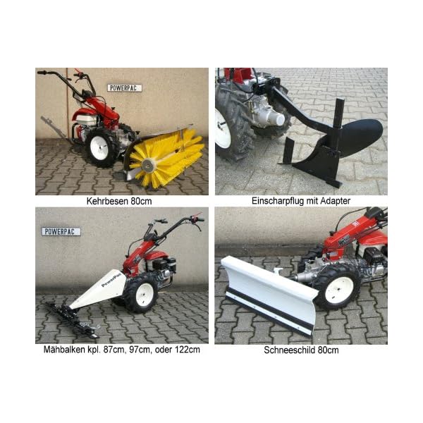 Modell 2025 - POWERPAC MF3 - EINACHSER FrÃ¤skasten 50cm MOTORHACKE GARTENFRÃSE MOTORFRÃSE 5,5 PS – Bild 5