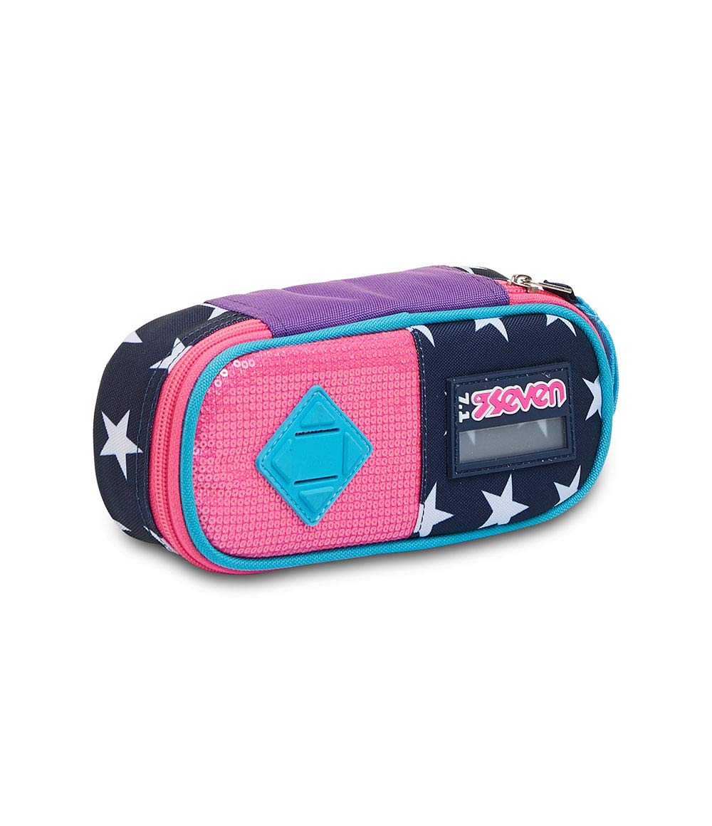 Seven Pencil case - Pen bag, multicolor, Box for Stationery, Pen Pouch for Teen Girls and Boys, Perfect for School Supplies, multicolored pattern, UNDERGROUND SOIL