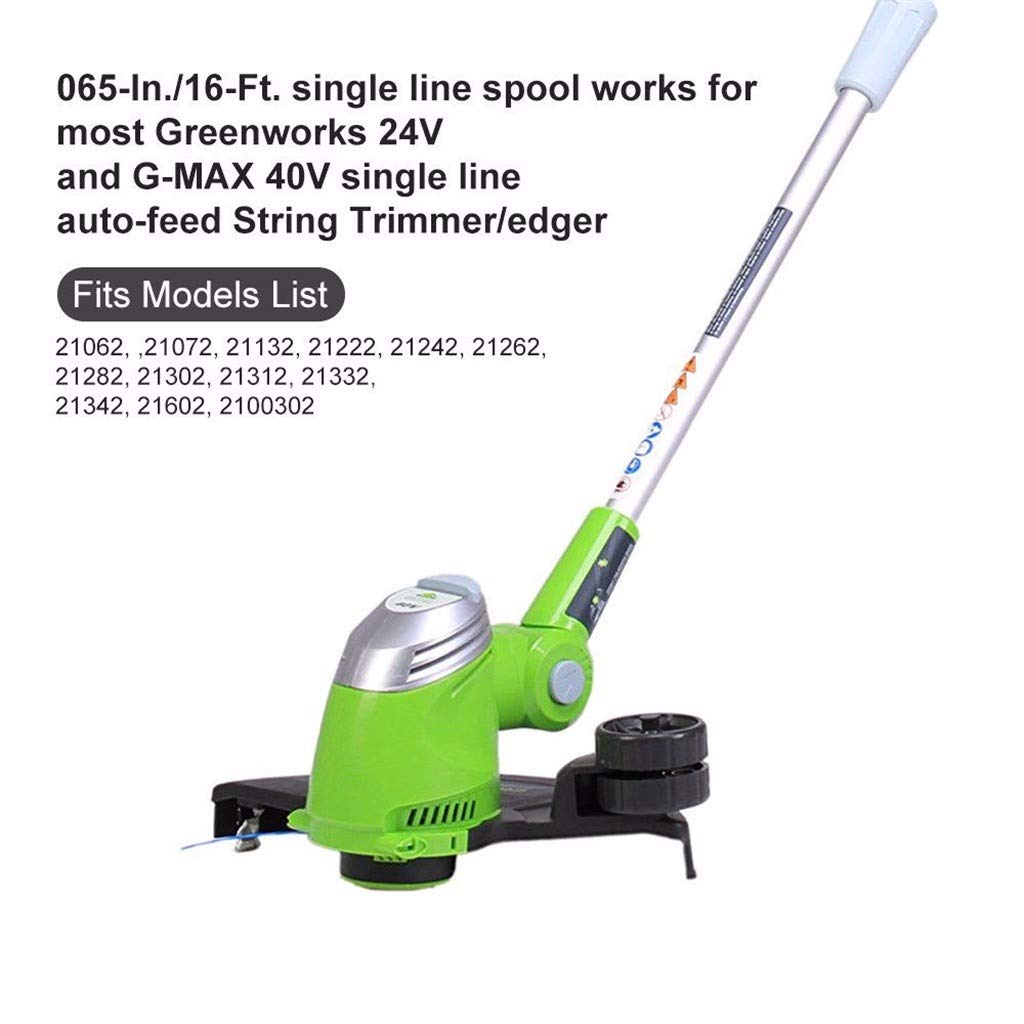 12 Pcs Replacement String Trimmer Spool Line For Greenworks 29242 21052 16ft 0.065 tillescenter