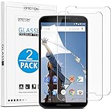 OMOTON Tempered Glass Screen Protector for Google Nexus 6, 6.0 Inch, 2 Pack