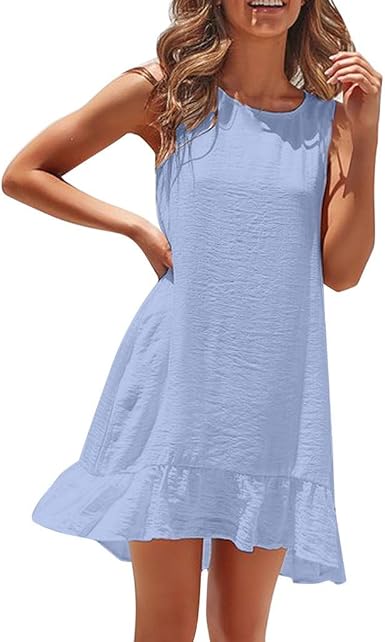 solid color sundress