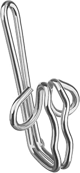 Outus 80 Pack Metal Curtain Drapery Hooks Silver for Header Tape Hanging view 5