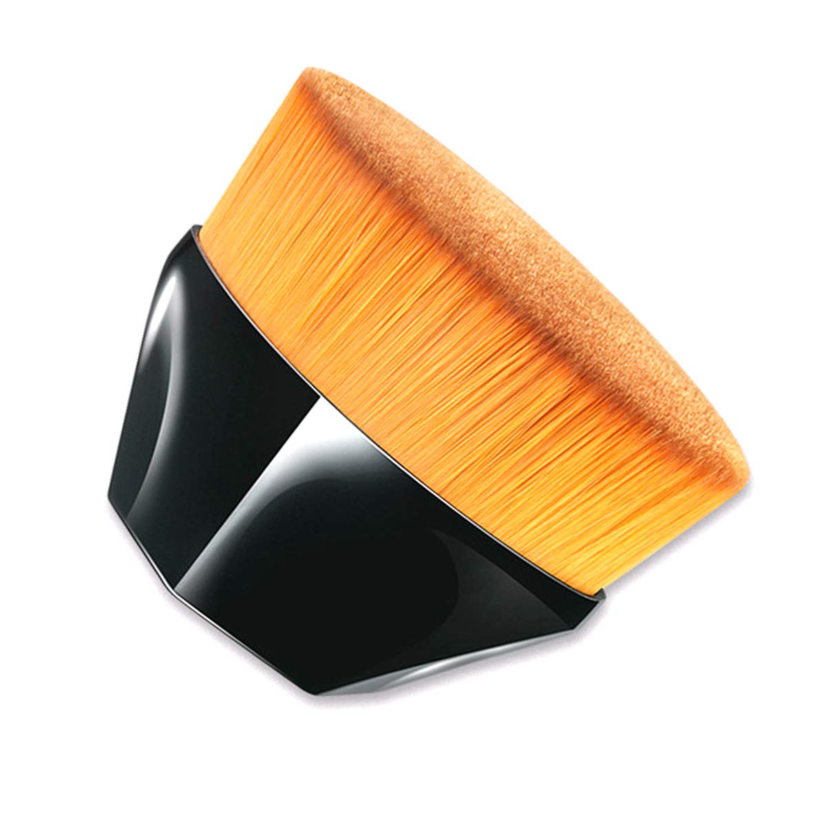 Foundation Makeup Brush,Petal-Shaped Foundation Brush Multifunctional Makeup Brush for Mixed Liquid, Cream or Flawless Powder Cosmetics with Bonus Protective Case (BLACK)