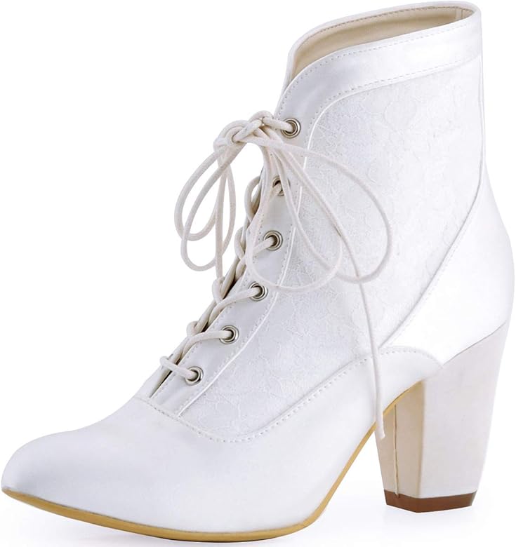 lace wedding boots