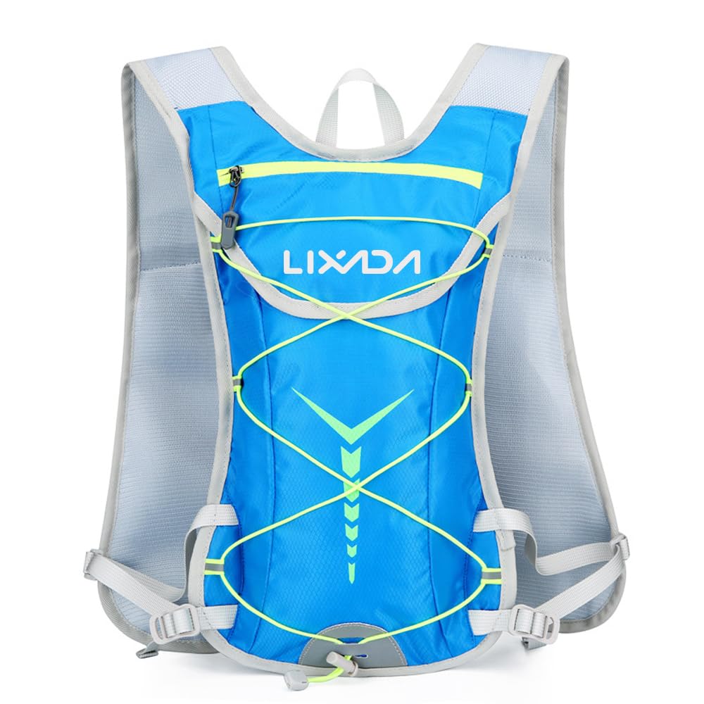 Lixada Nylon Hydration Backpack Water Backpack with 2L Hydration Bladder for Cycling Running Biking