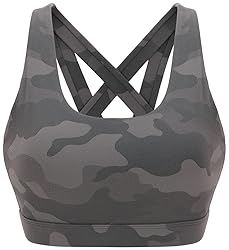 RUNNING GIRL Sports Bra for Women, Criss-Cross Back
