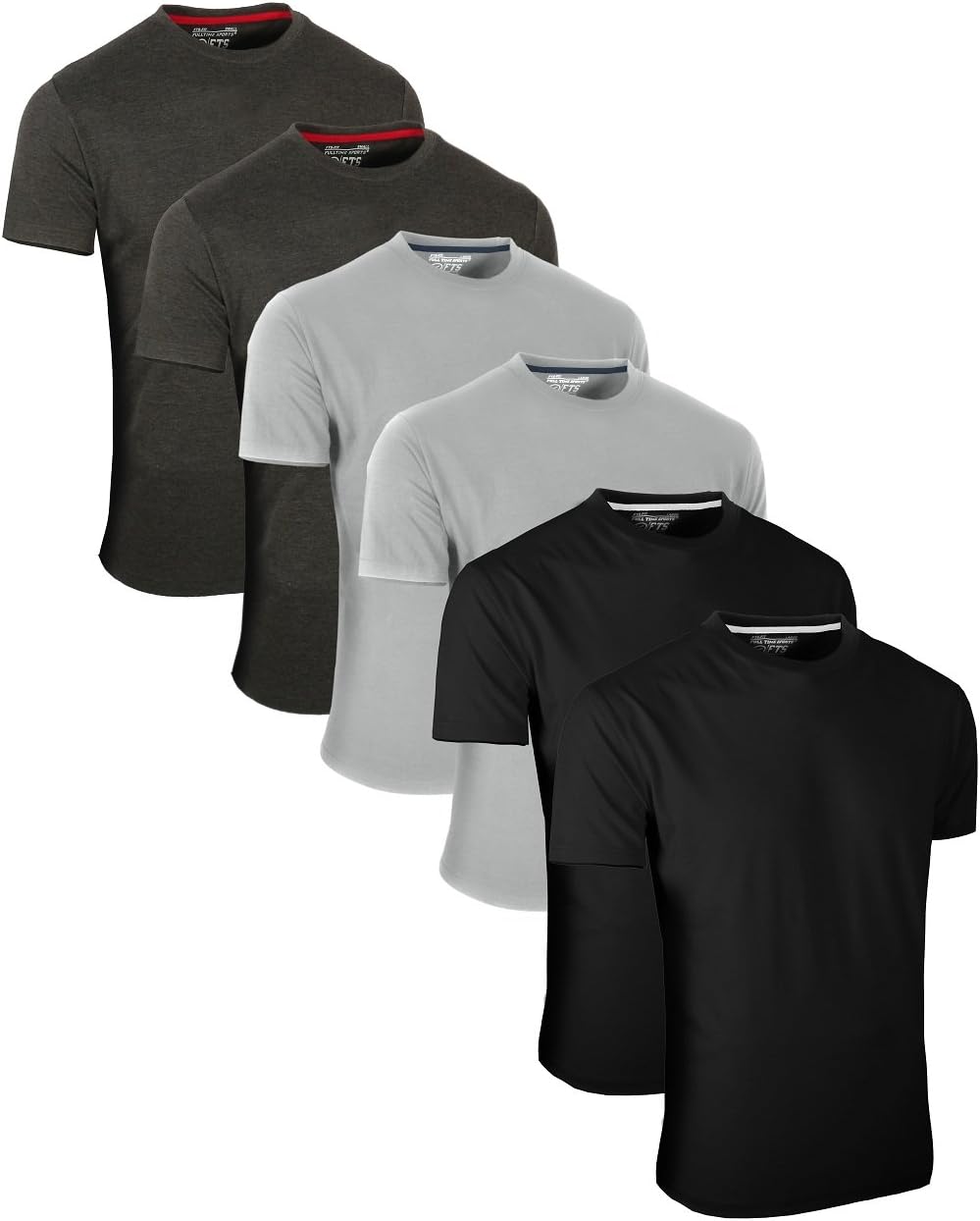 FTS-634 Unique Blend Fabric Round Neck Tech T-Shirts