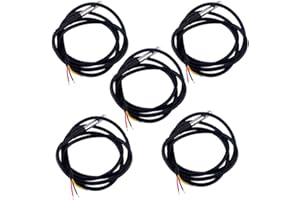 Geekstory 5PCS DS18B20 Temperature Sensor, Waterproof Temp Digital Thermal Stainless Steel Tube Probe 3M 118.1 inch for Raspberry pi, Arduino