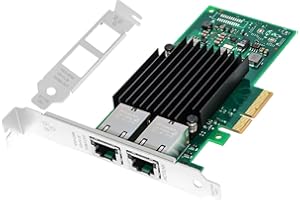 10Gb PCIE x4/x8/x16 Ethernet Network Adapter with Intel X550T2 Dual Copper RJ45 Port 1GbE/2.5GbE/5GbE/10GbE LAN Card NIC 10GB