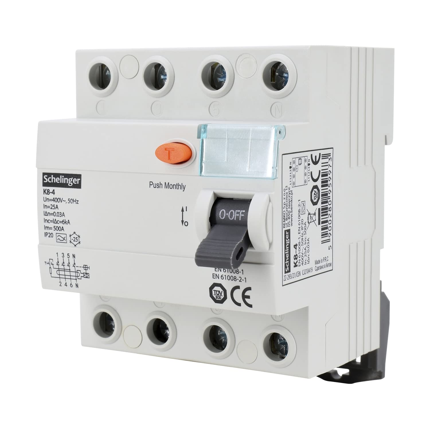 Schelinger Type A Residual Current Circuit Breaker / FI Switch / 2-Pin / 4-Pin / 30mA / 25A / 40A / 63A (4-Pin 25A)