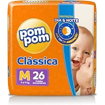 Fralda Pom Pom Clássica Jumbo M 26 Unidades | Amazon.com.br