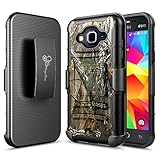 Galaxy J2 Prime Case, NageBee [Heavy Duty] Armor Shock Proof Dual Layer [Swivel Belt Clip] Holster with [Kickstand] Combo Rugged Case for Samsung Galaxy J2 Prime G532 / Grand Prime Plus - Camo