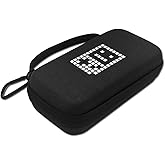 GameLo RG35XX H Case Portable Console Case for RG35XX H, Includes Straps & D-Buckles, Lightweight, Compact, Holds Game Console, Charging Cable, & Accessories, Black