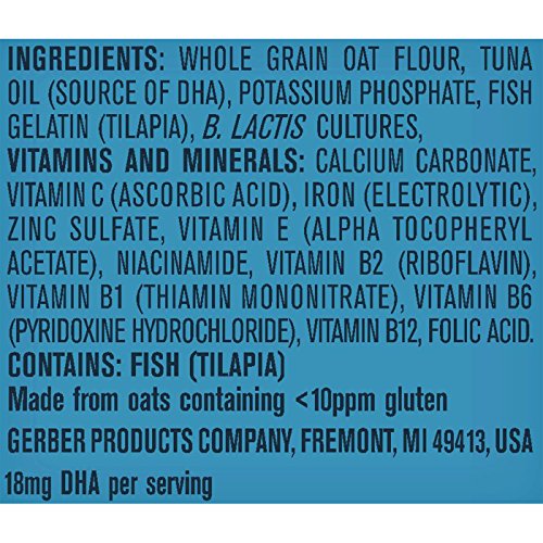 4 Gerber+Baby+Cereal+Probiotic+Oatmeal