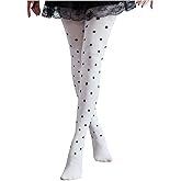 Floerns Women's Polka Dots Tights Cute Thigh High Pantyhose Stockings Leggings