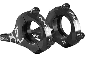 Funn RSX Mountain Bike Direct Mount Bike Stem with 31.8mm Bar Clamp, 2 Pieces Lightweight Split Design for Dual Crown Forks, Adjustable Extension 45-50mm