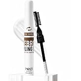 HECI BEAUTY Clear eyebrow Gel,Wax Hybrid brow gel with Dual Brush,8ml | 2in1 brow Lamination gel and wax with built-in brush and comb; provides strong hold, waterproof, long-lasting feathered look
