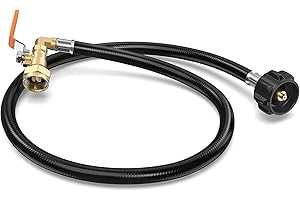 GasXpert Propane Refill Adapter for 1 lb. Tanks, 3FT Propane Bottle Refill Adapter for 1lb Propane Tank