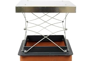 US Fireplace Products Top Damper for Wood Burning Fireplace Chimney, 13" x 13"