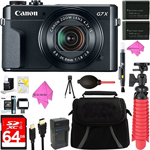 Canon-PowerShot-G7-X-Mark-II-201MP-42x-Optical-Zoom-Digital-Camera-Two-Pack-NB-13L-Spare-Batteries-Accessory-Bundle