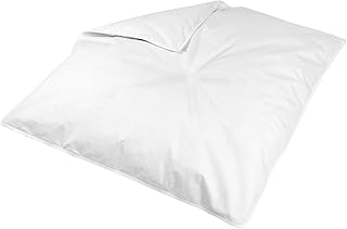 Zollner Kinderdecke, 80x80 cm, 90% Daunen 10% Federn, Öko-Tex Zertifikat, Weiß