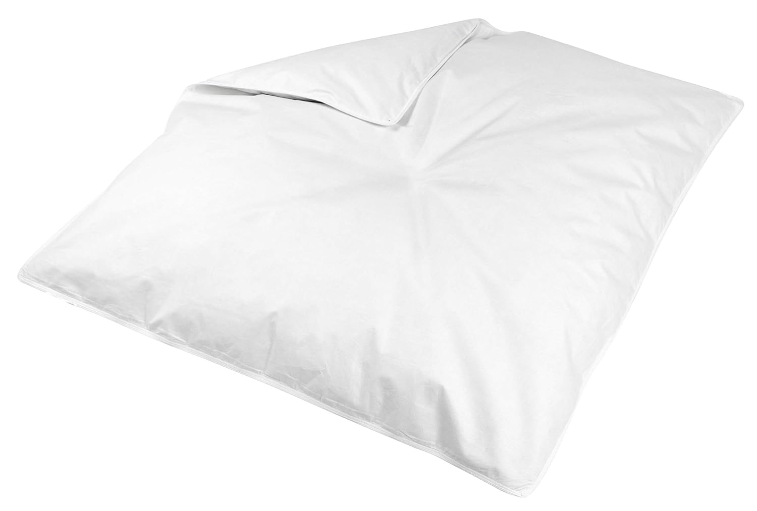 Zollner Kinderdecke, 80x80 cm, 90% Daunen 10% Federn, Öko-Tex Zertifikat, Weiß