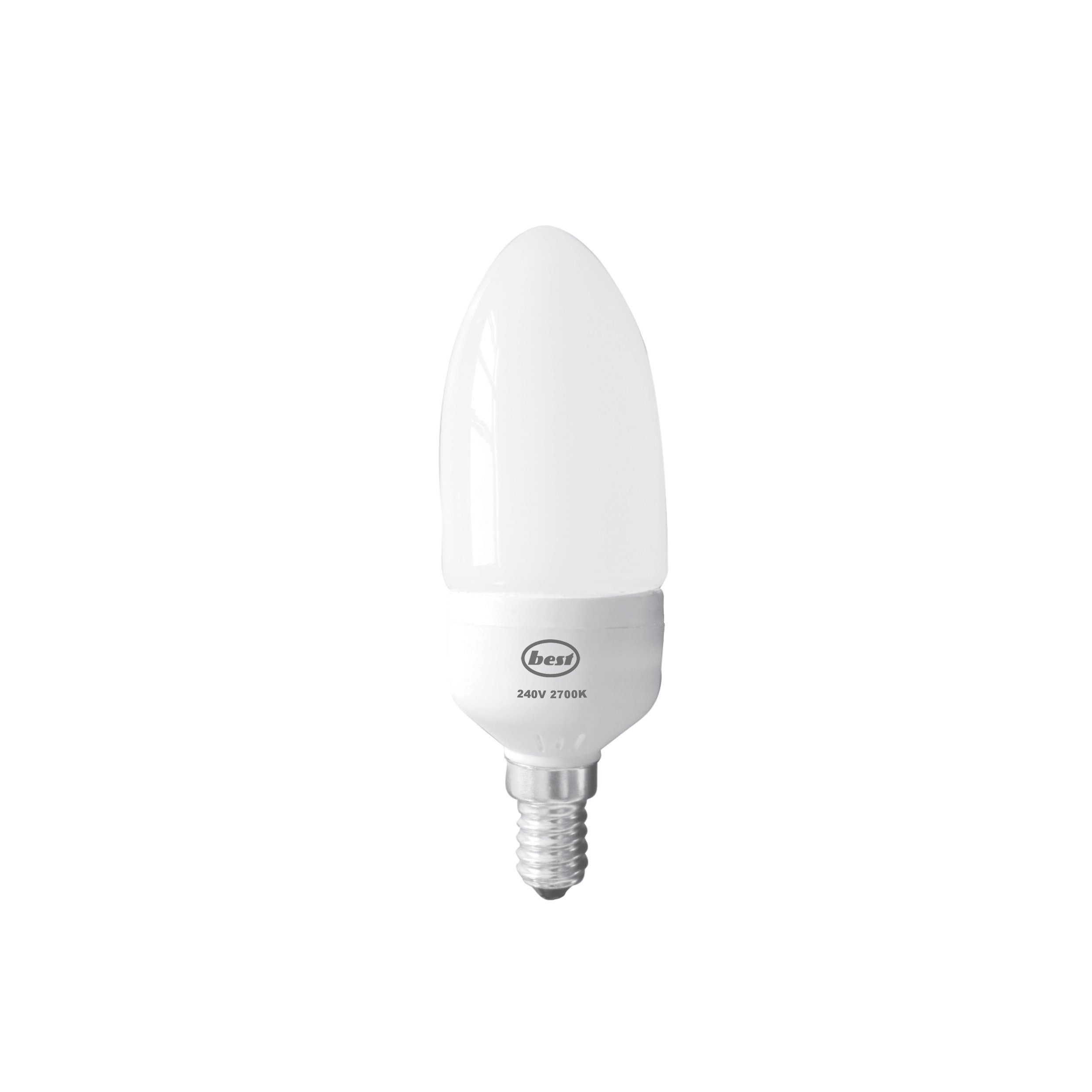 Merriway BH00556 Energy Saving CFL Lamp Candle 9W Ses -1 Pcs
