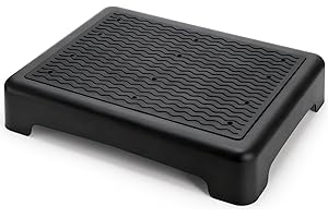 Lawei Mobility One Step Stool for Elderly/Adult, 3.5 Inch Plastic Platform Step Stool with Non-Slip Ribbed, Portable Wide Hal