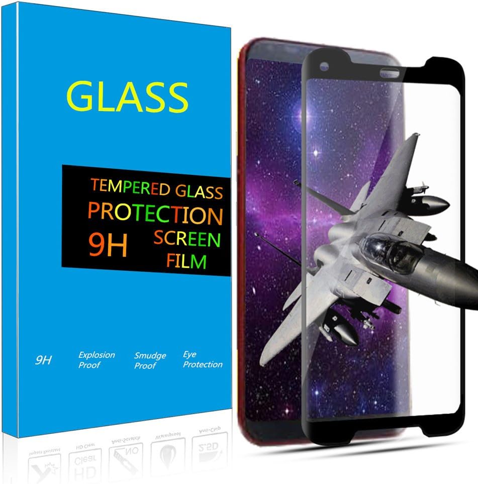 Pixel 2XL Screen Proetctor, Tempered Glass Screen Protector for Google Pixel 2XL [Full Coverage] [Case Friendly] [Scratch Terminator] [Ultra Clear] [9H Hardness] (Google Pixel 2XL)
