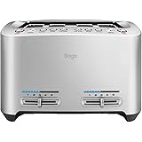 Sage by Heston Blumenthal BTA845UK the Smart Toaster 4 Slice Motorised Toaster - Silver