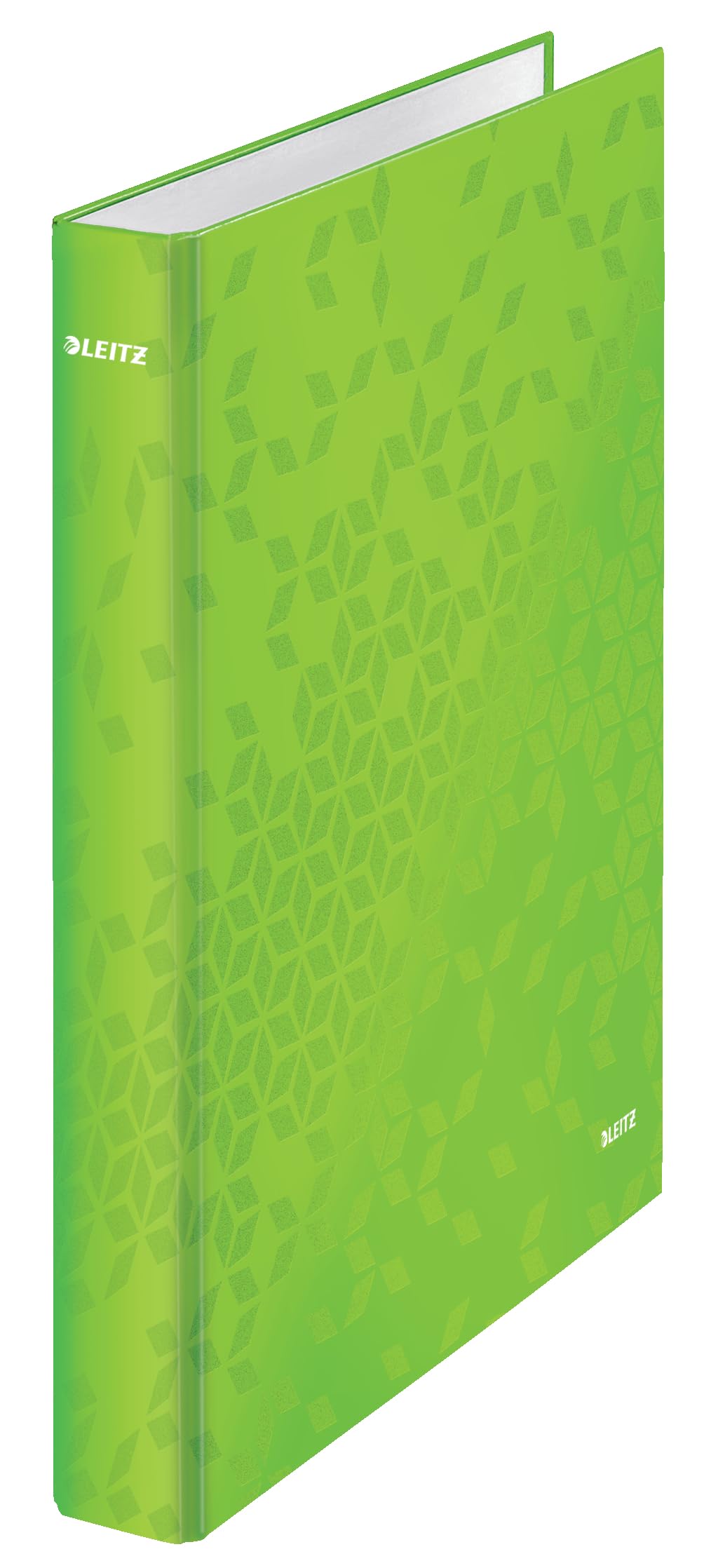 Leitz A4 2 Ring Binder, Holds up to 230 Sheets, WOW Range, 25 mm Spine, Green, 42410054