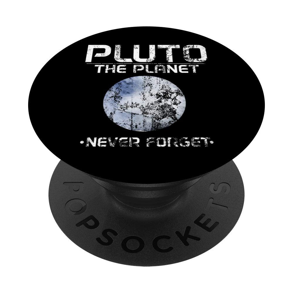 Cute Pluto The Planet - Never Forget Distressed Science PopSockets PopGrip: Swappable Grip for Phones & Tablets
