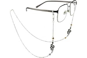 shionreiy Stylish Women's Glasses Chain - Eyeglass & Sunglasses Chains Holder for Around Neck, Eyewear Retainer Strap