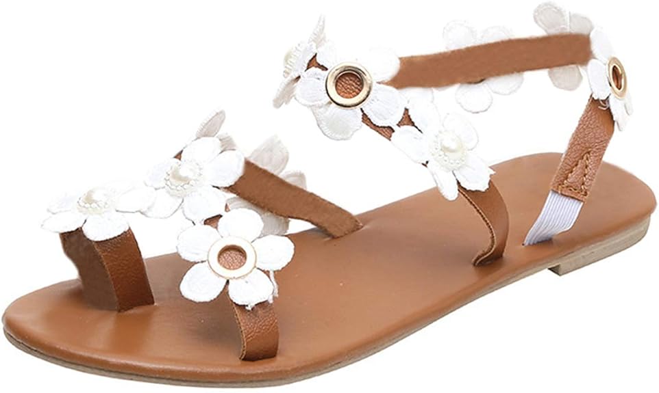 Minetom Femmes Boheme Sandales Plates Ete Boho Peep Clip Toe T Sangle Chaussures De Plage Strass Fleur Perlage Flip Flops Tongs Chic Pantoufles Amazon Fr Chaussures Et Sacs