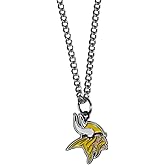 NFL Siskiyou Sports Fan Shop Minnesota Vikings Chain Necklace with Small Charm 22 inch Team Color