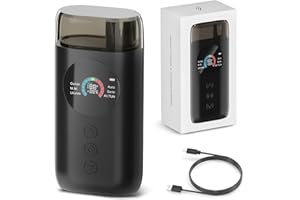 Enya Smart Automatic Guitar Tuner, Full-color LCD Screen - Metronome & String Winder - For Electric Guitars, Acoustic Guitars, Ukulele, Black