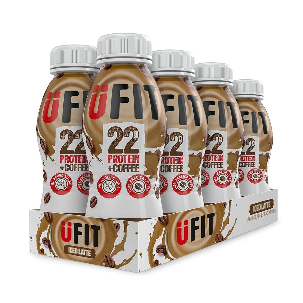 UFIT High 22g Protein Shake, No Added Sugar, Low Fat Iced Latte