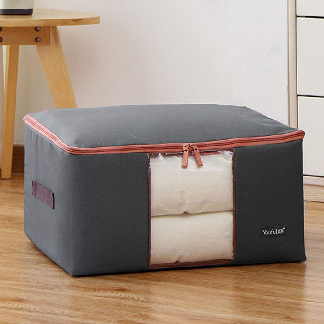 YUENA CARE 2 Piezas Bolsas de Almacenamiento Debajo de la Cama de Tela